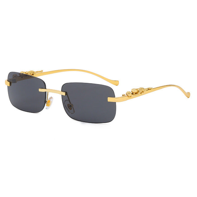 Designer Rimless Square Sunglasses