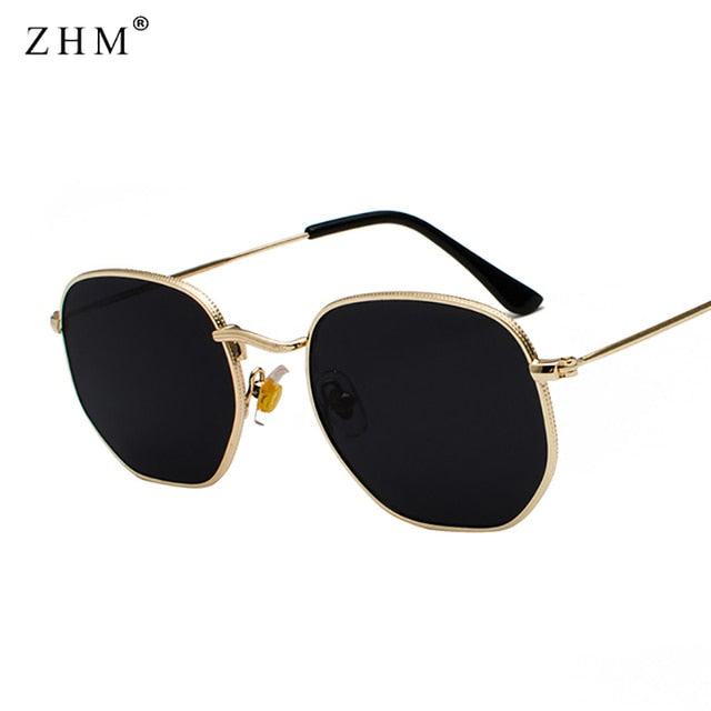 Chic Square Metal Frame Sunglasses