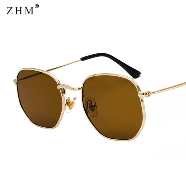 Chic Square Metal Frame Sunglasses