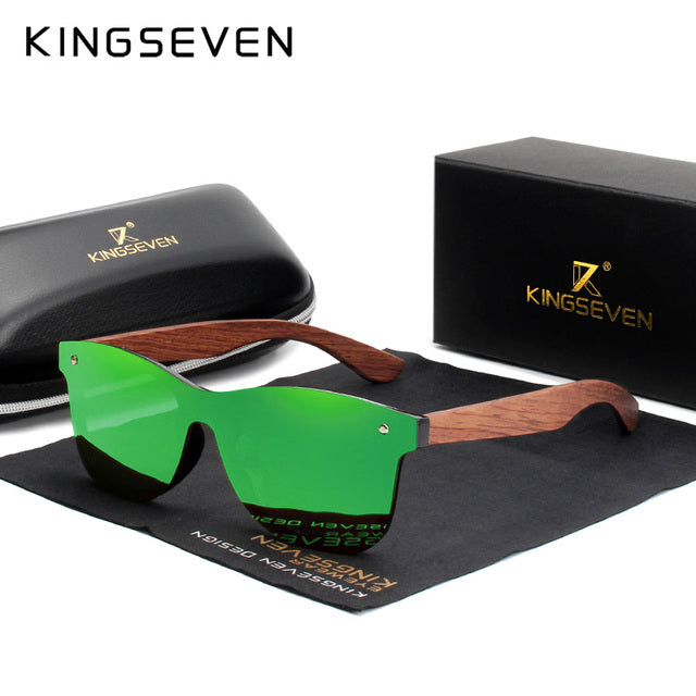 Mens Natural Wooden Sunglasses