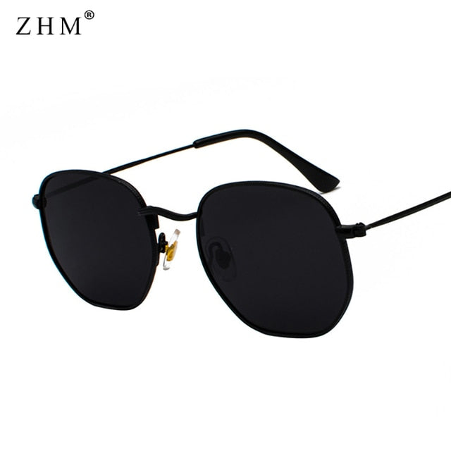 Chic Square Metal Frame Sunglasses