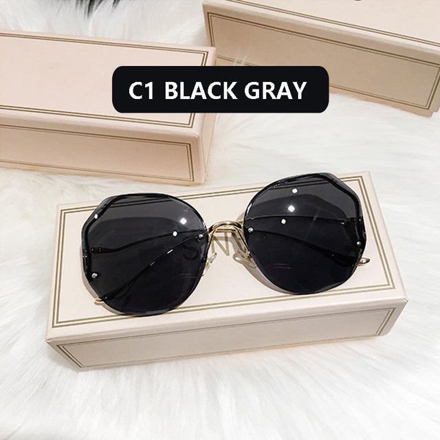 Fashion Trimmed Lens Sunglasses