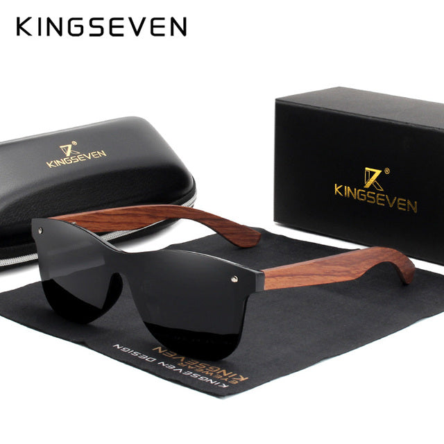 Mens Natural Wooden Sunglasses