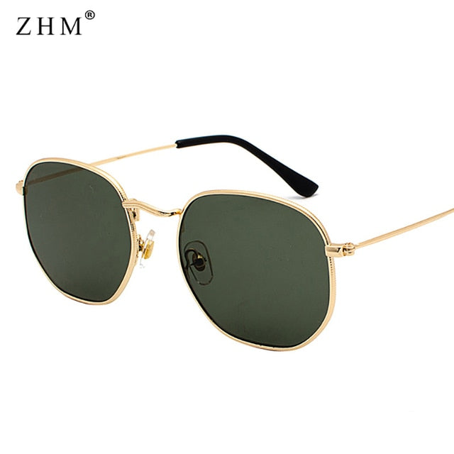 Chic Square Metal Frame Sunglasses