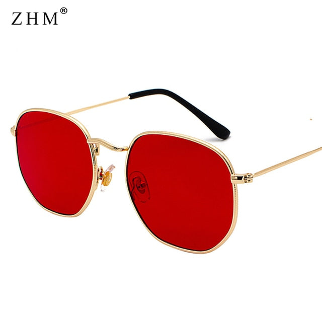 Chic Square Metal Frame Sunglasses