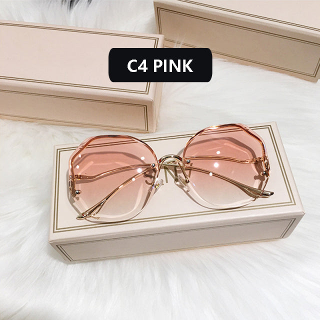 Fashion Trimmed Lens Sunglasses