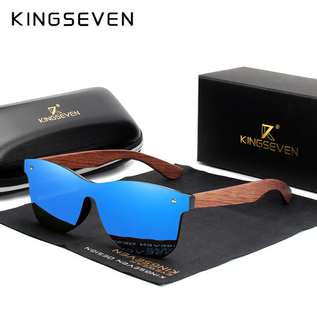 Mens Natural Wooden Sunglasses