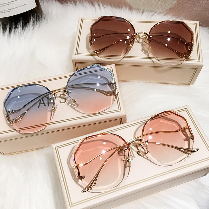 Fashion Trimmed Lens Sunglasses