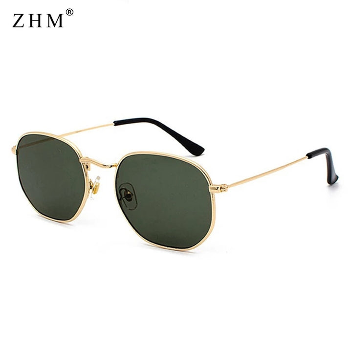 Chic Square Metal Frame Sunglasses