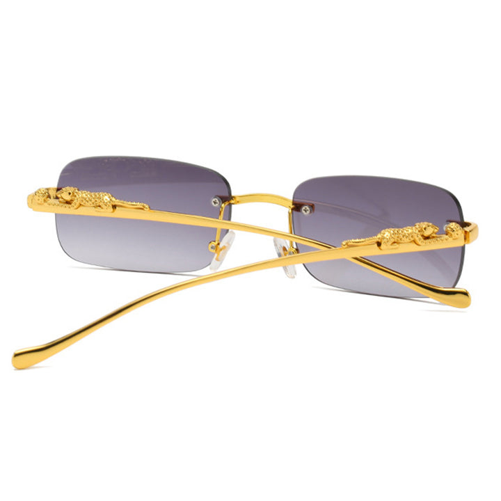 Designer Rimless Square Sunglasses