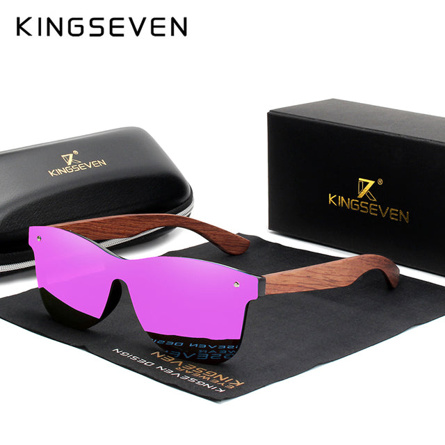 Mens Natural Wooden Sunglasses