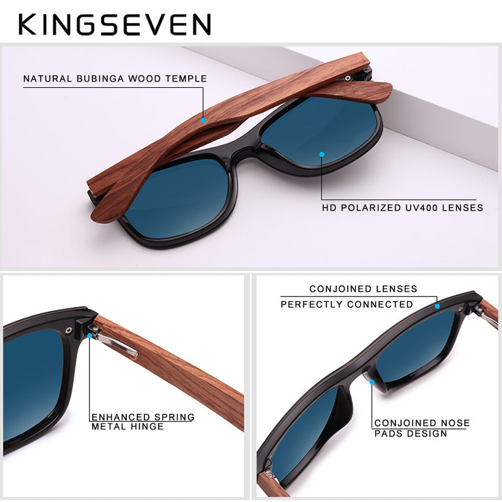 Mens Natural Wooden Sunglasses