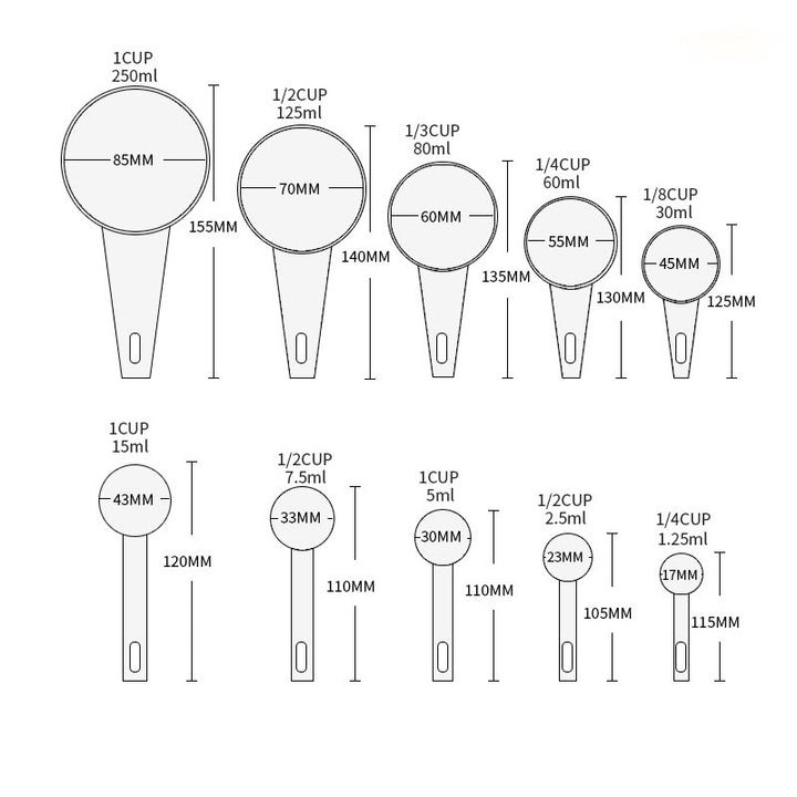 Measuring Spoons Cups Set